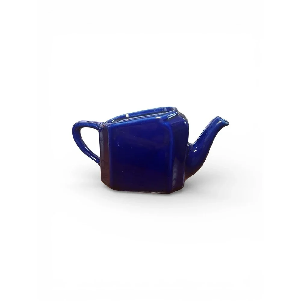 Hall China 1970s-80s Tea For‎ Two Colbalt Blue 3 Piece Set MCM Fiesta Ware Match